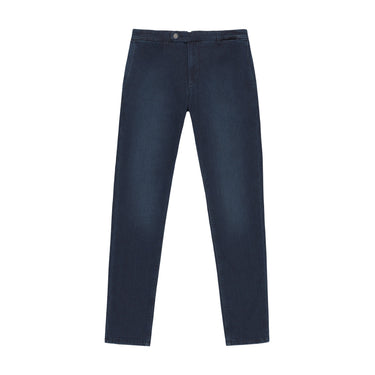 Richard J. Brown Denim Cotton Trousers in Dark Blue - SARTALE