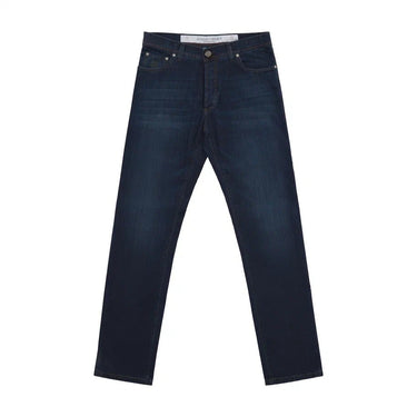 Richard J. Brown Regular - Fit Stretch Japanese Denim 5 Pocket Jeans in Denim Blu - SARTALE