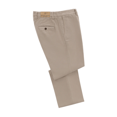 Richard J. Brown Slim - Fit Stretch - Cotton Trousers in Beige - SARTALE