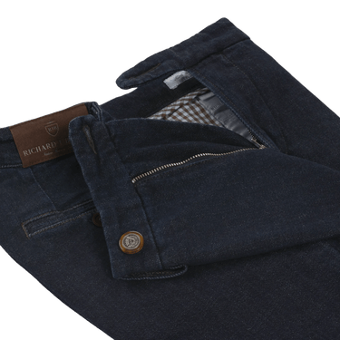 Richard J. Brown Slim - Fit Stretch - Cotton Trousers in Denim Blue - SARTALE