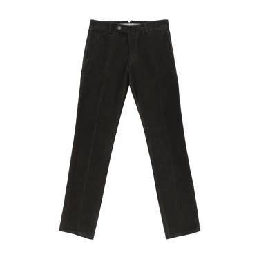 Richard J. Brown Slim - Fit Stretch - Cotton Velvet Trousers in Greyish Brown - SARTALE