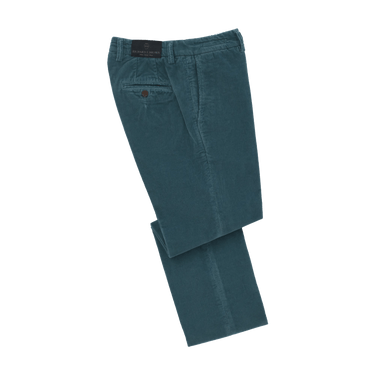 Richard J. Brown Slim - Fit Stretch - Cotton Velvet Trousers in Royal Blue - SARTALE