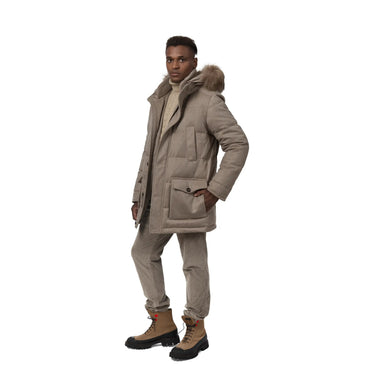 Richard J. Brown Slim - Fit Stretch - Cotton Velvet Trousers in Taupe - SARTALE