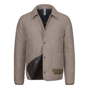 Sease Padded Field Jacket in Sand - SARTALE