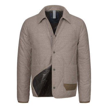 Sease Padded Field Jacket in Sand - SARTALE