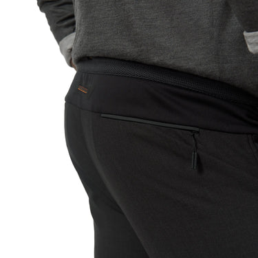 Sease Stretch - Virgin Wool and Nylon - Blend Bonded Trousers in Graphite Grey - SARTALE