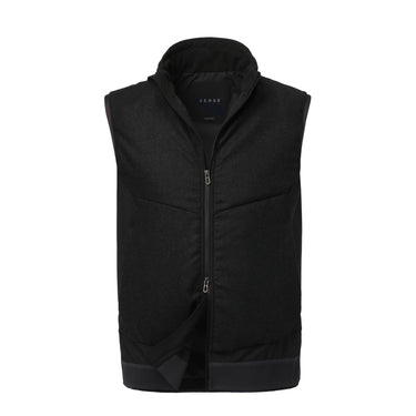 Sease Virgin Wool Vest in Graphite Grey - SARTALE