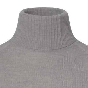 Sease Wool Whole Turtleneck Sweater in Pearl Grey - SARTALE