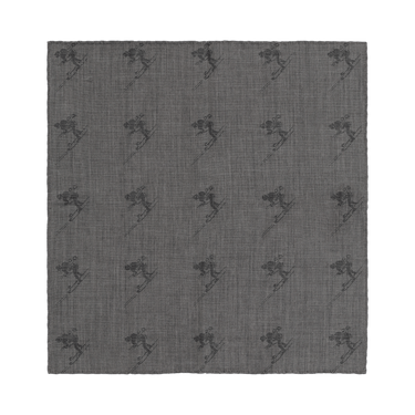 Simonnot Godard Cashmere - Blend Pocket Square in Grey - SARTALE