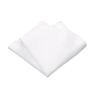 Simonnot Godard Cotton Pocket Square in White - SARTALE