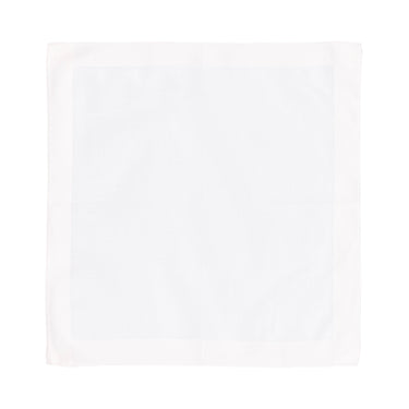 Simonnot Godard Cotton Pocket Square in White - SARTALE