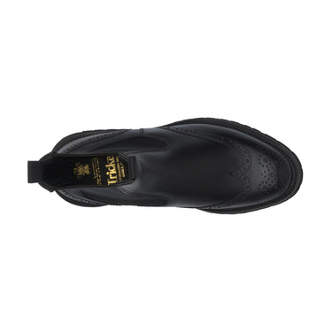 Tricker's "Henry" Leather Slip - On Chelsea Boots in Black - SARTALE