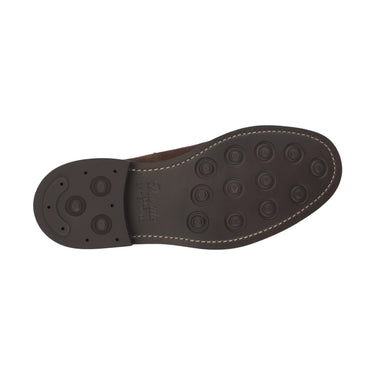 Tricker's "Stephen" Suede Slip - On Chelsea Boots in Coffee - SARTALE