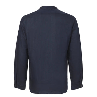 Zimmerli Linen - Cotton Blend Shirt in Midnight Blue - SARTALE