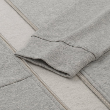 Zimmerli Cotton Zip-Up Hoodie in Light Grey - SARTALE