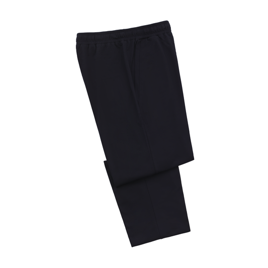 Stretch-Cotton Drawstring Homewear Trousers in Navy Blue