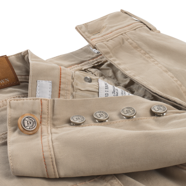 Richard J. Brown Slim-Fit Stretch-Cotton and Cashmere-Blend Trousers in Beige - SARTALE