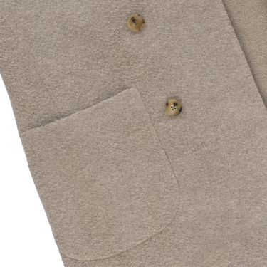 Piacenza Cashmere Double-Breasted Virgin Wool and Cashmere-Blend Coat in Ivory - SARTALE