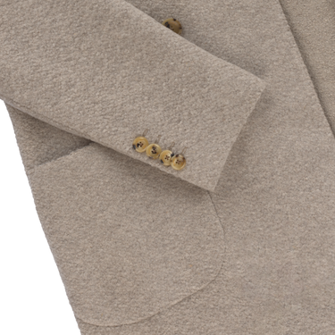 Piacenza Cashmere Double-Breasted Virgin Wool and Cashmere-Blend Coat in Ivory - SARTALE