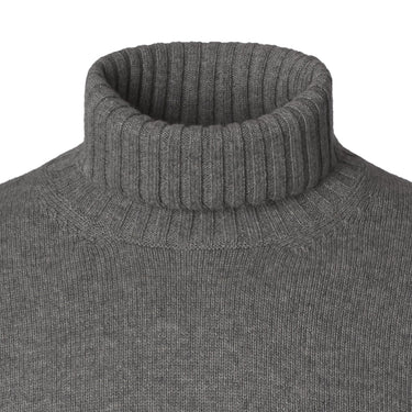 Piacenza Cashmere Turtleneck Cashmere Sweater in Grey - SARTALE