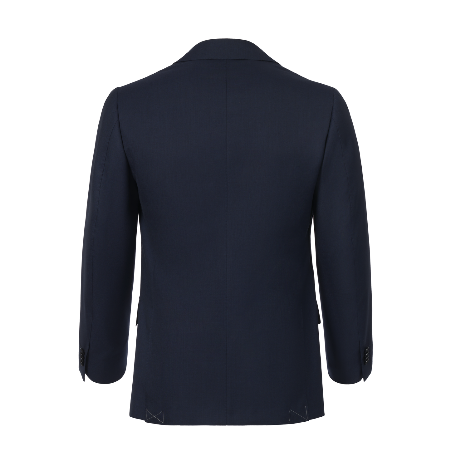 Cesare Attolini Single-Breasted Wool Suit in Dark Blue - SARTALE