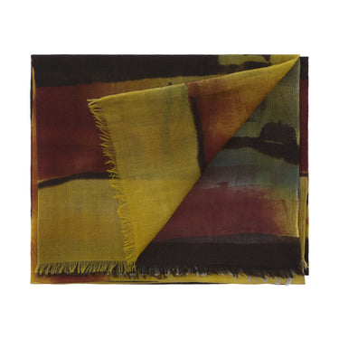 Bontoni Fringed Multicolor Cashmere Scarf - SARTALE