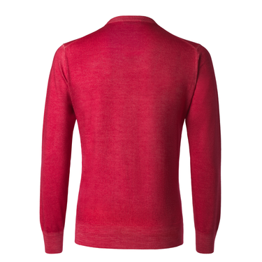 Cruciani Crew-Neck Wool Sweater in Pink - SARTALE