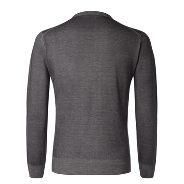 Cruciani Crew-Neck Wool Sweater in Grey - SARTALE