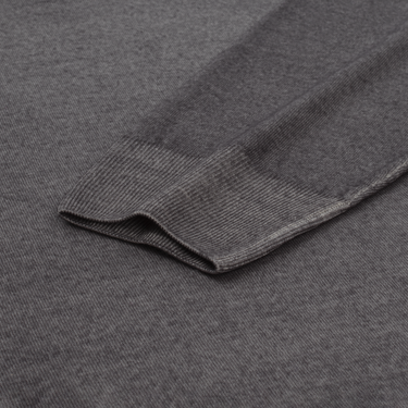 Cruciani Crew-Neck Wool Sweater in Grey - SARTALE