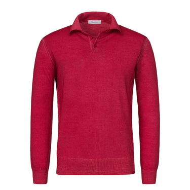 Cruciani Wool Sweater in Fuchsia Red - SARTALE