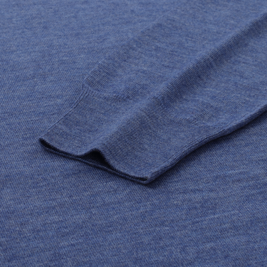 Cruciani Crew-Neck Cashmere and Silk-Blend Sweater in Blue - SARTALE