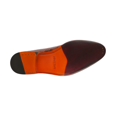 Bontoni "De La Ville" Five-Eyelet Wholecut Crocodile Oxford - SARTALE