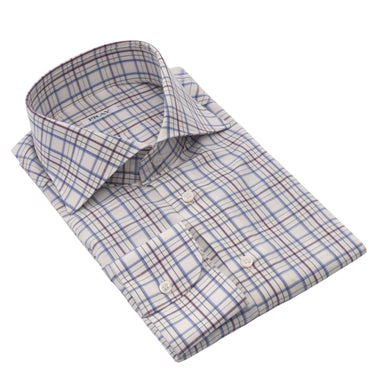 Fray Checked Multicolor Cotton and Cashmere-Blend Shirt - SARTALE