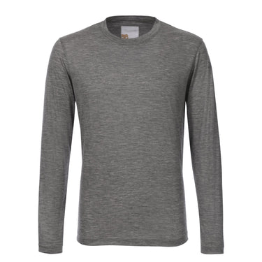 Marco Pescarolo Crew-Neck Cashmere Long Sleeve T-Shirt in Light Grey - SARTALE