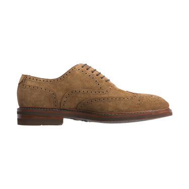 Bontoni «Libertino» Six-Eyelet Oxford Shoes with Perforated Details and Medallion in Brown - SARTALE