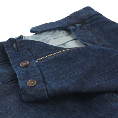 Luigi Borrelli Slim-Fit Stretch-Cotton American Pockets Jeans in Denim Blue - SARTALE