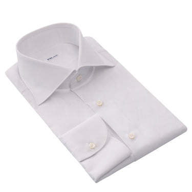 Fray Cotton-Blend White Shirt - SARTALE