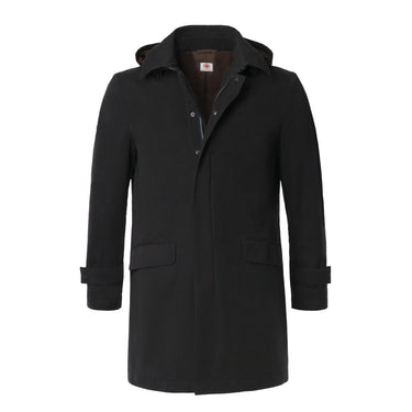 Luigi Borrelli Hooded Cotton-Blend Jacket in Dark Blue - SARTALE