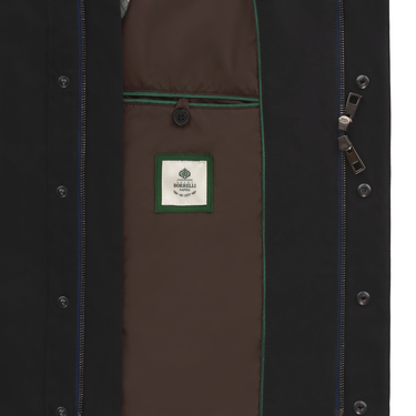 Luigi Borrelli Hooded Cotton-Blend Jacket in Dark Blue - SARTALE