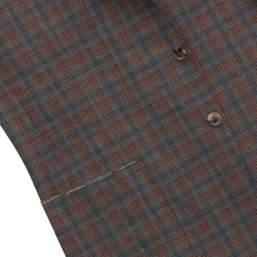 De Petrillo Single-Breasted Checked Wool Jacket. Exclusively Made for Sartale - SARTALE