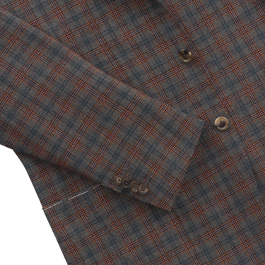 De Petrillo Single-Breasted Checked Wool Jacket. Exclusively Made for Sartale - SARTALE