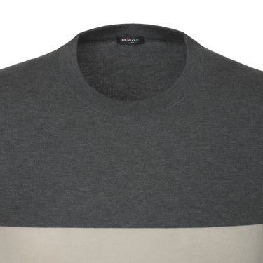 Kiton Crew-Neck Jersey T-Shirt in Grey - SARTALE