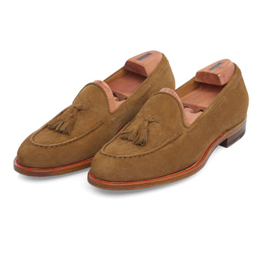 Kiton Suede Tassel Loafer in Light Brown - SARTALE