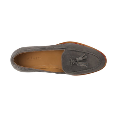 Kiton Suede Tassel Loafer in Grey - SARTALE
