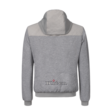 Kiton Outdoor Hooded Jacket in Light Grey - SARTALE