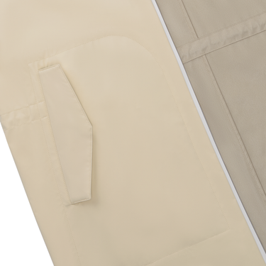 Kiton Padded Hooded Parka in Creme - SARTALE