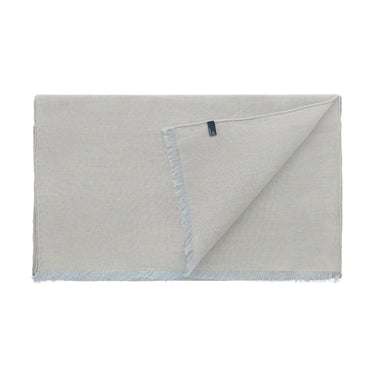 Bigi Fringed Linen Scarf in Light Blue - SARTALE
