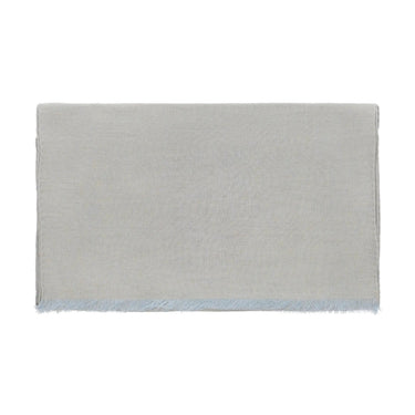 Bigi Fringed Linen Scarf in Light Blue - SARTALE