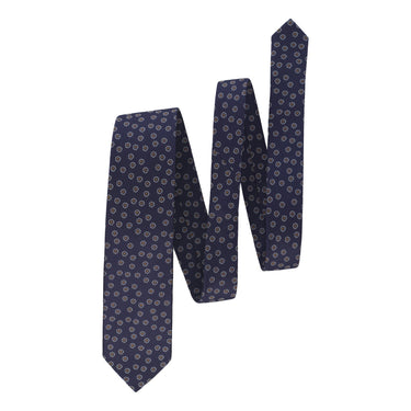 Bigi Jacquard Lined Silk Tie in Flower Design - SARTALE