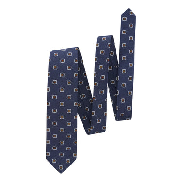 Bigi Jacquard Lined Silk Tie with Floral Design - SARTALE